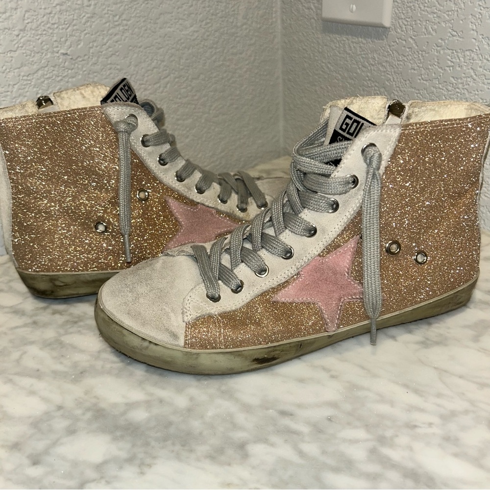 Golden Goose Women's Glitter Sneakers size39 US 8.5